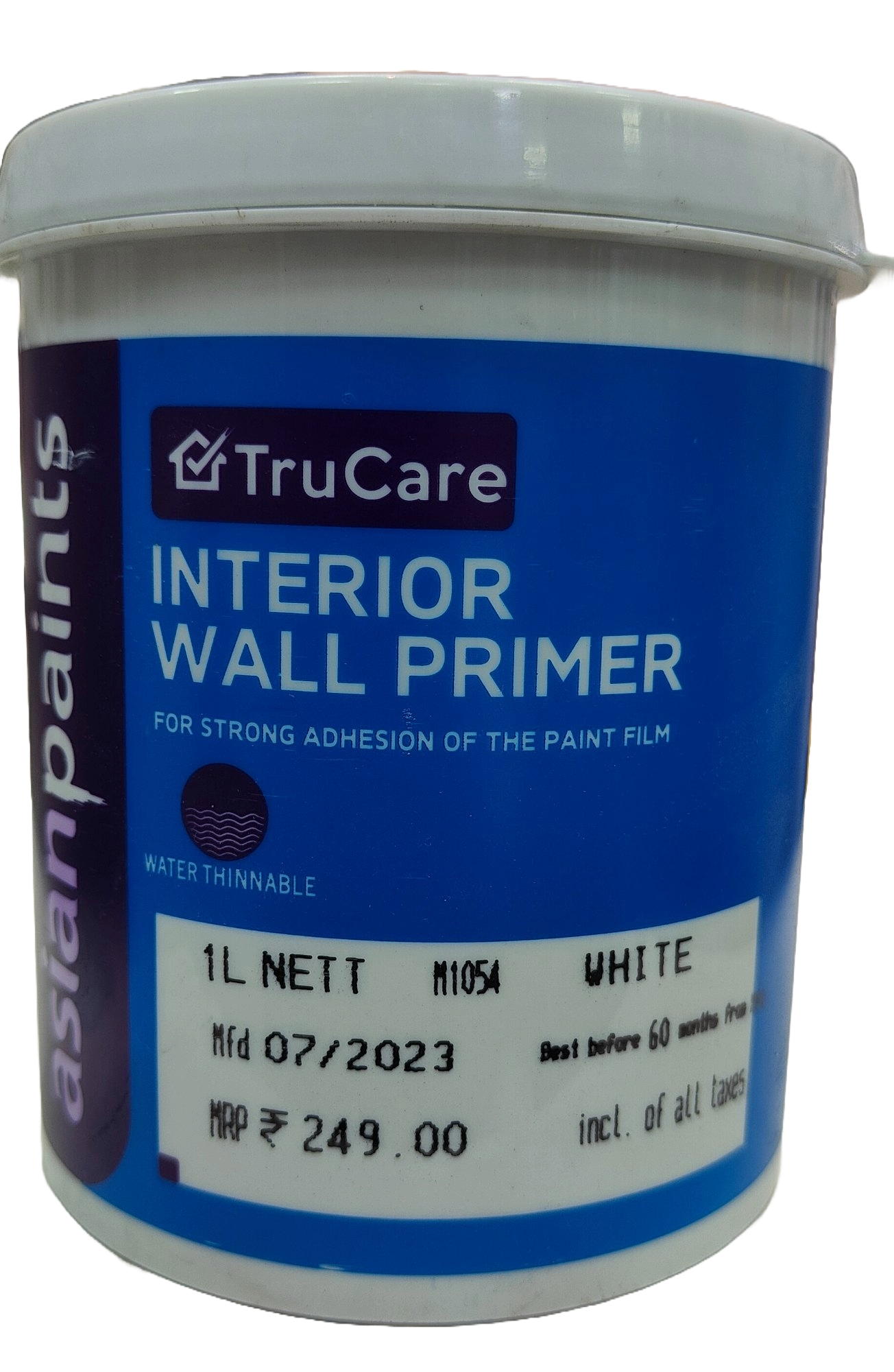 Asian Paint TruCare Interior Wall Primer 4L
